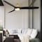 Modern Forms Skylark 3-Blade Smart Ceiling Fan 54in Satin Brass Black 3000K LED Light Kit and Remote Control FR-W2202-54L - alternate 5